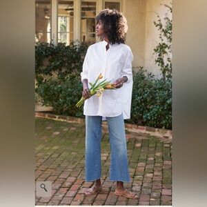 NWOT Frank & Eileen VICTORIA Italian Tuxedo Shirt. Size M.